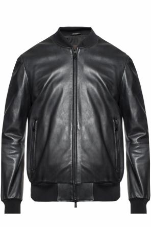 Leather bomber jacket, zdjęcie 1 Leather bomber jacket od Emporio Armani